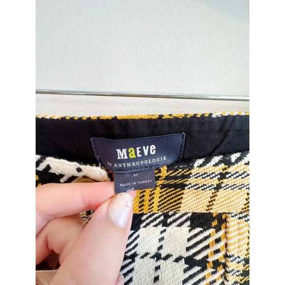 NWT Anthropologie Maeve button front plaid mini skirt size 4P - Picture 11 of 11